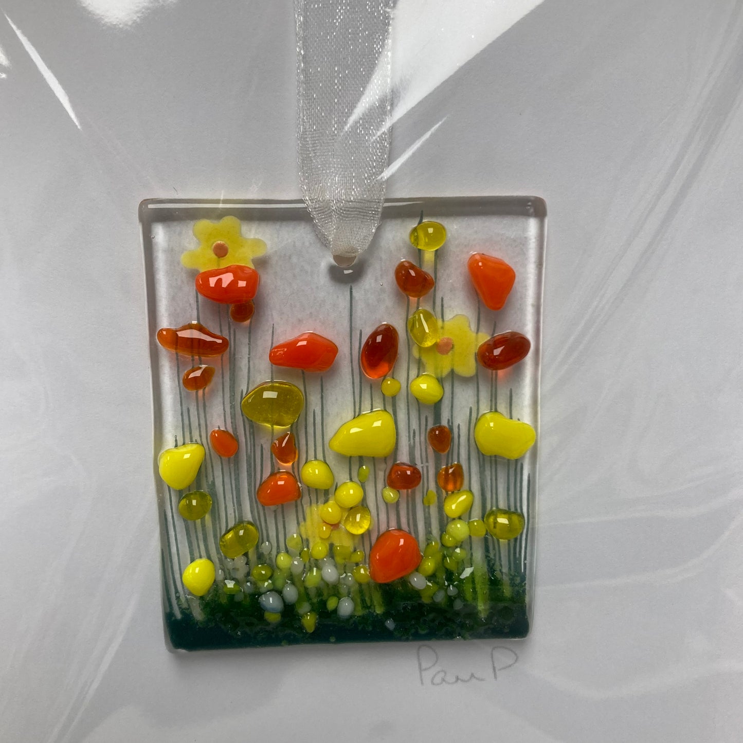 Pam Peters: Fused Glass Hanging Token Cards