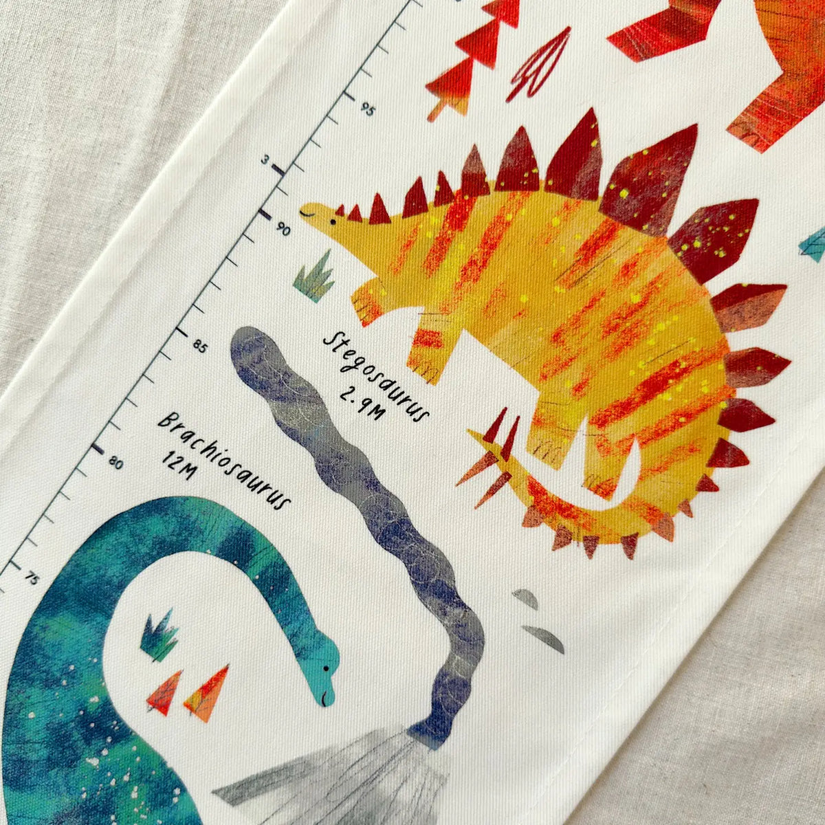Dinosaur Children's Fabric Height Chart