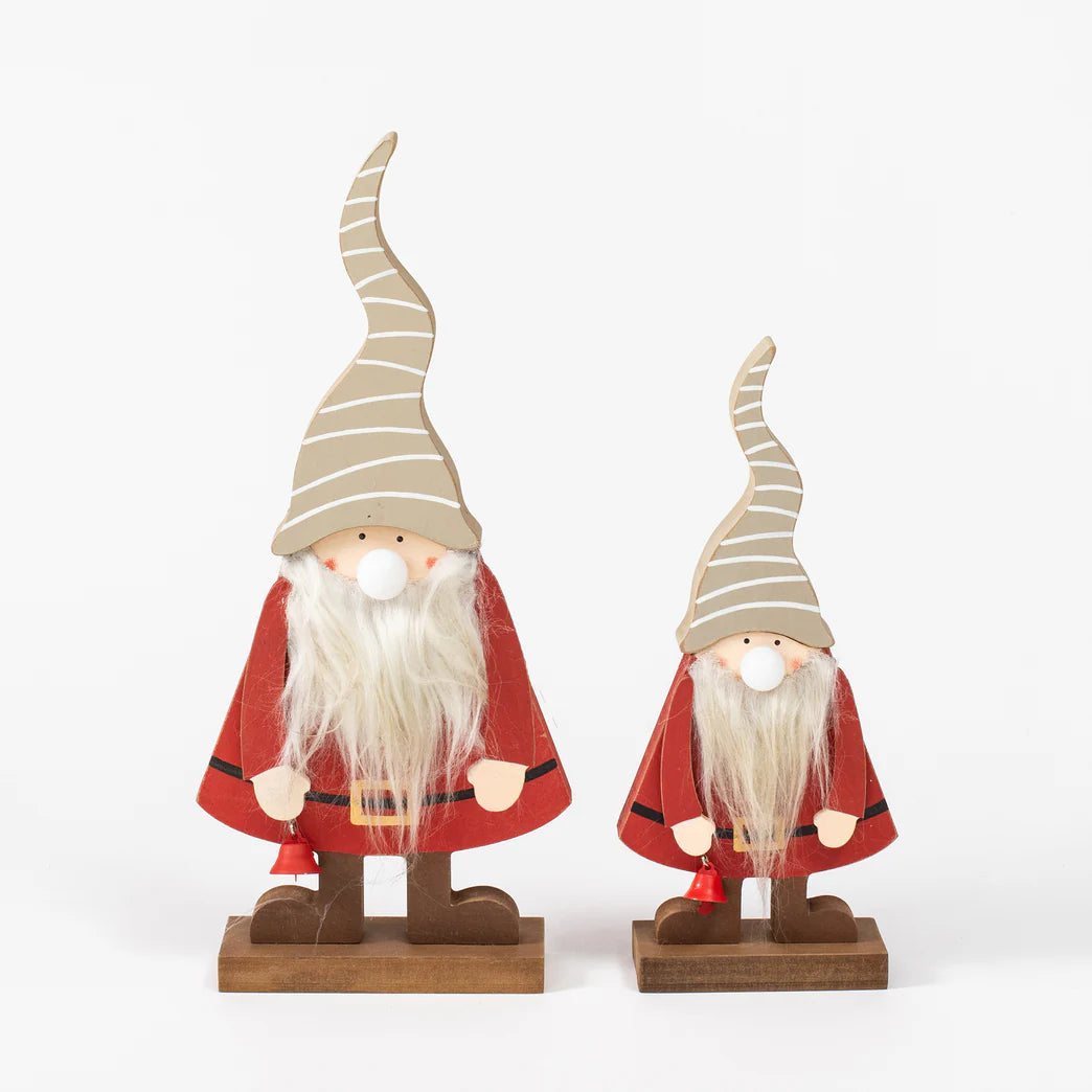 Standing Santa with LED light up nose