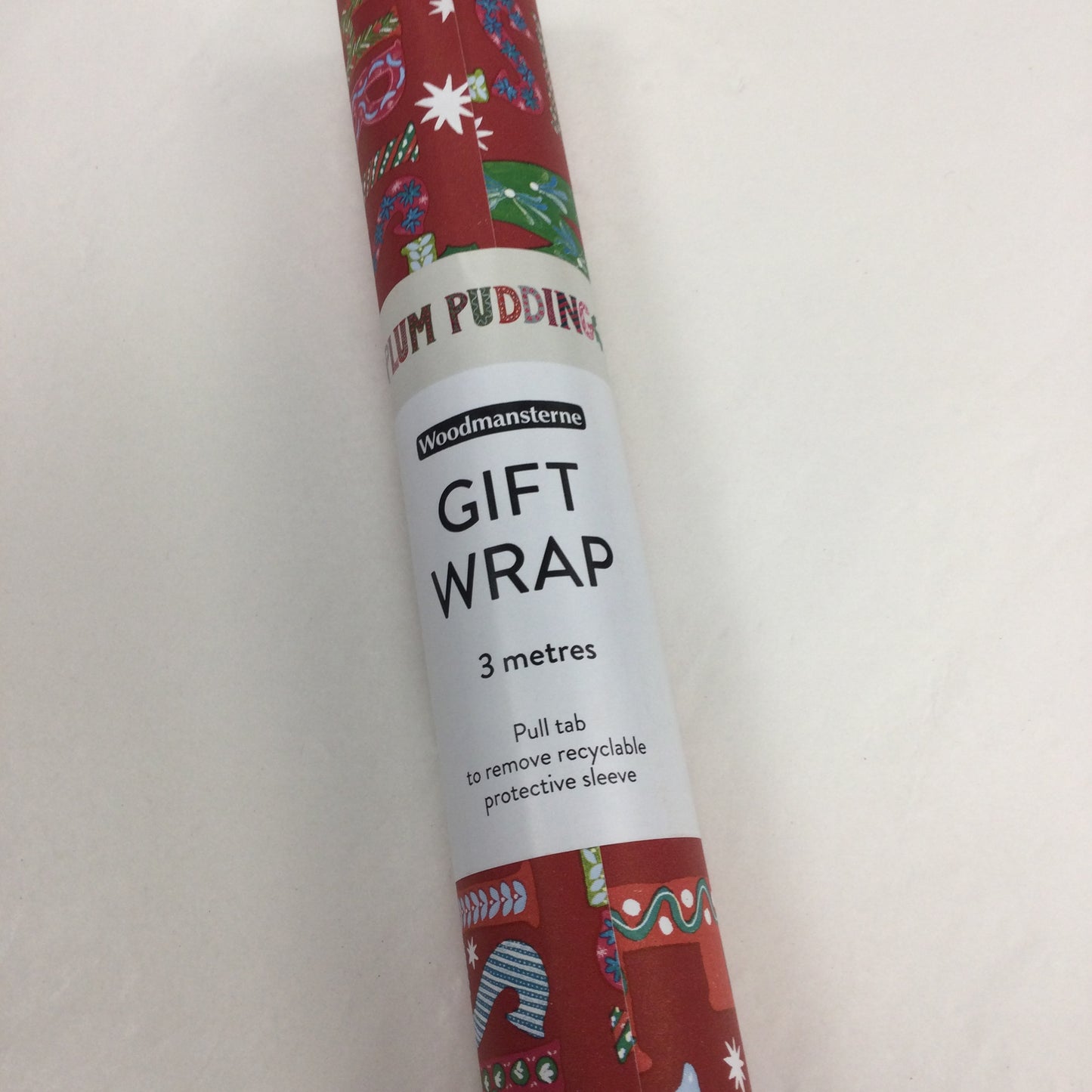 Plum Pudding Christmas Gift Wrap 3M Roll