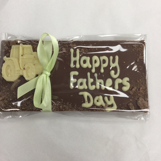 Handmade 'Happy Father's Day' Chocolate Bar