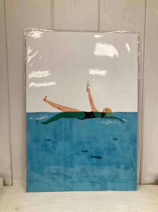 Swim and Fizz Print