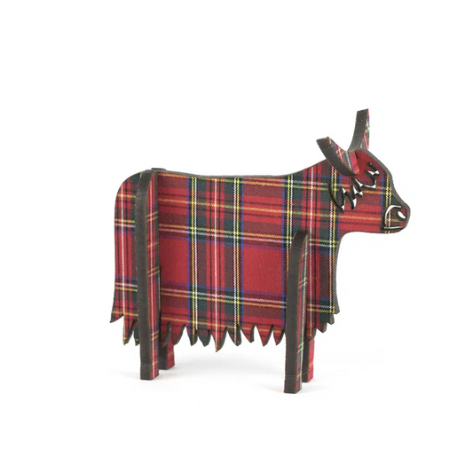 Standing, Wooden 3D Highland Cow