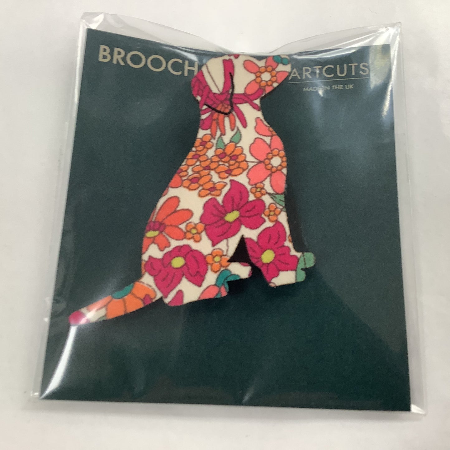 Sitting Dog Brooch