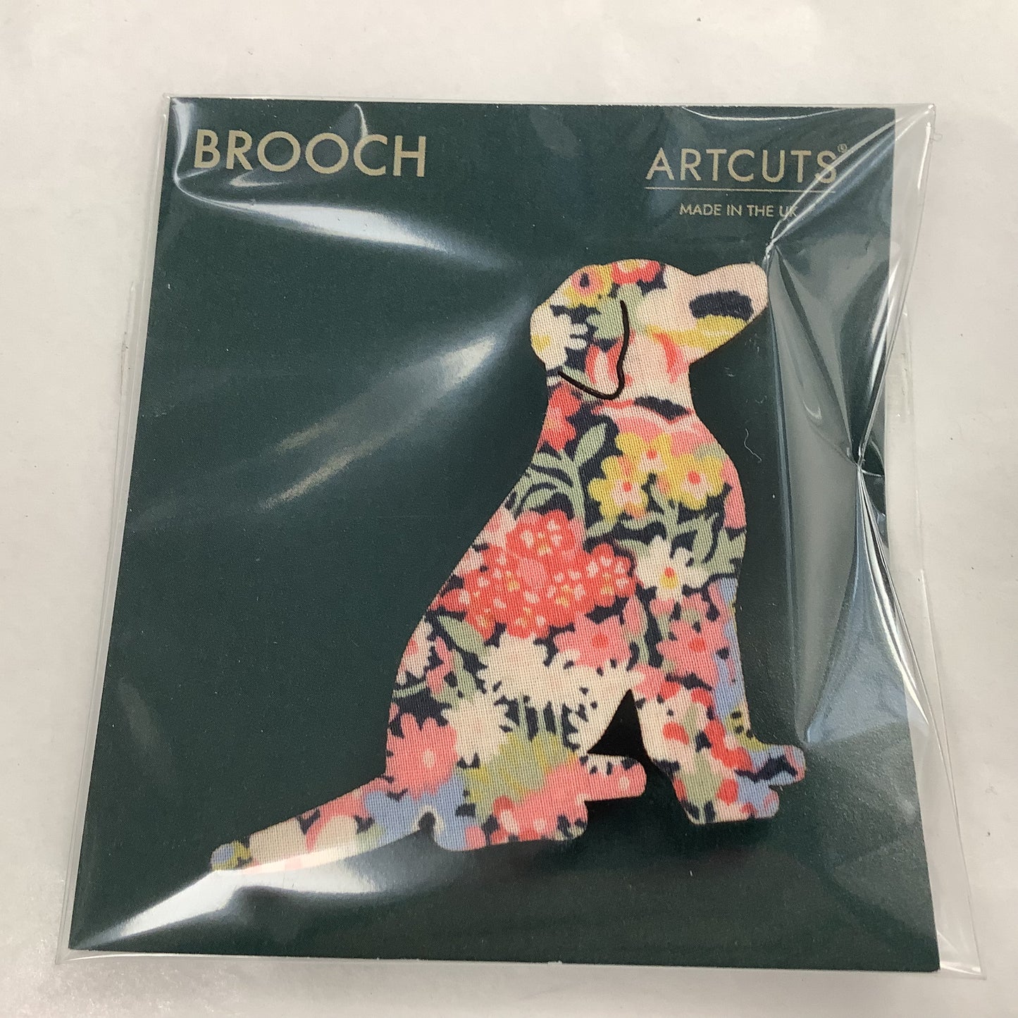 Sitting Dog Brooch