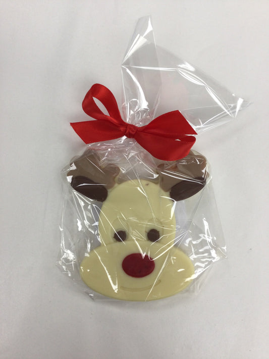 White Chocolate Reindeer Head (large)