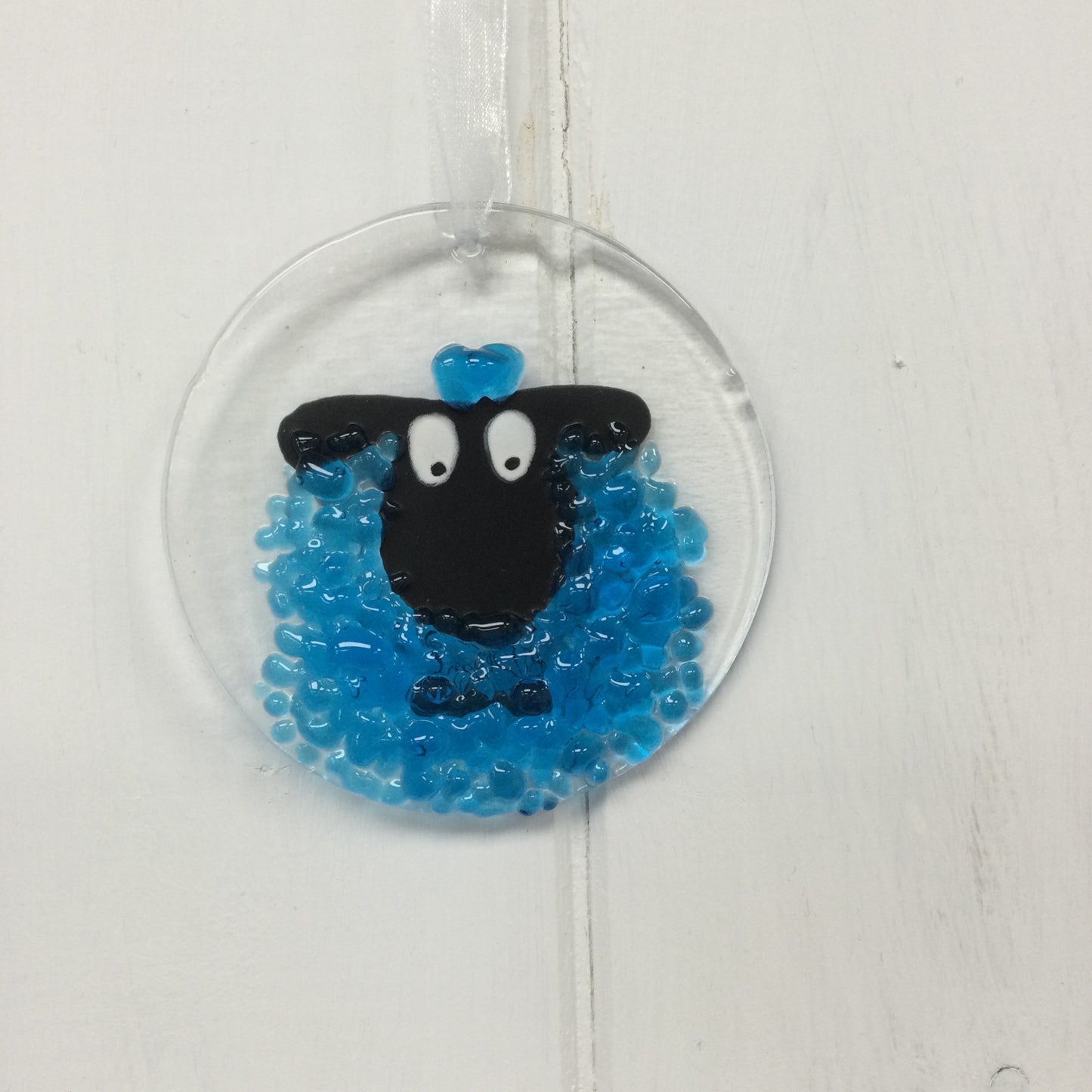 Fused Glass Sheep Hangings
