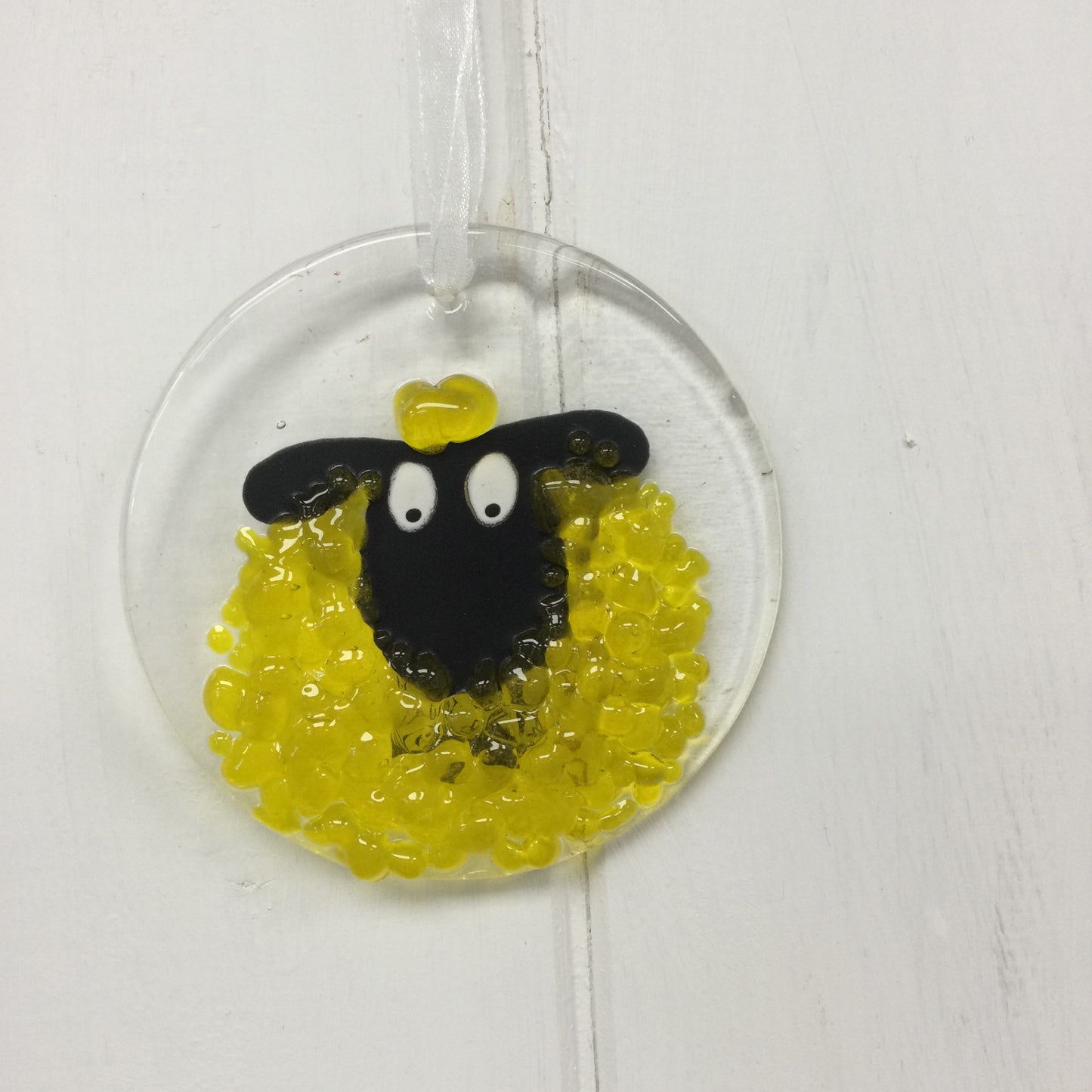 Fused Glass Sheep Hangings