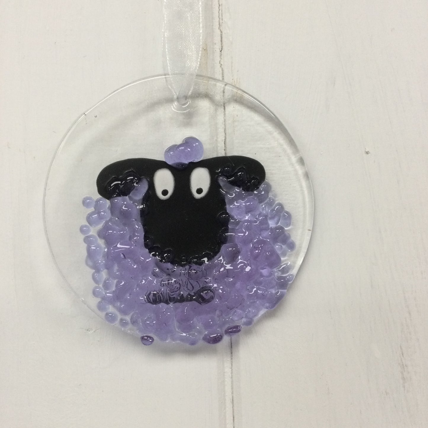 Fused Glass Sheep Hangings