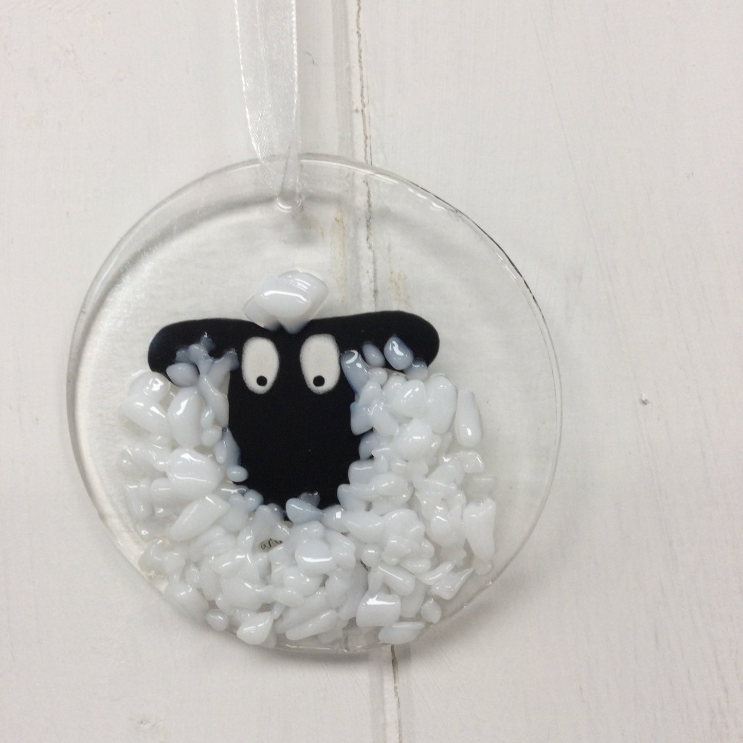 Fused Glass Sheep Hangings