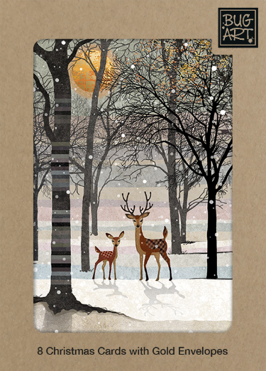 Forest Deer Box of Christmas Cards