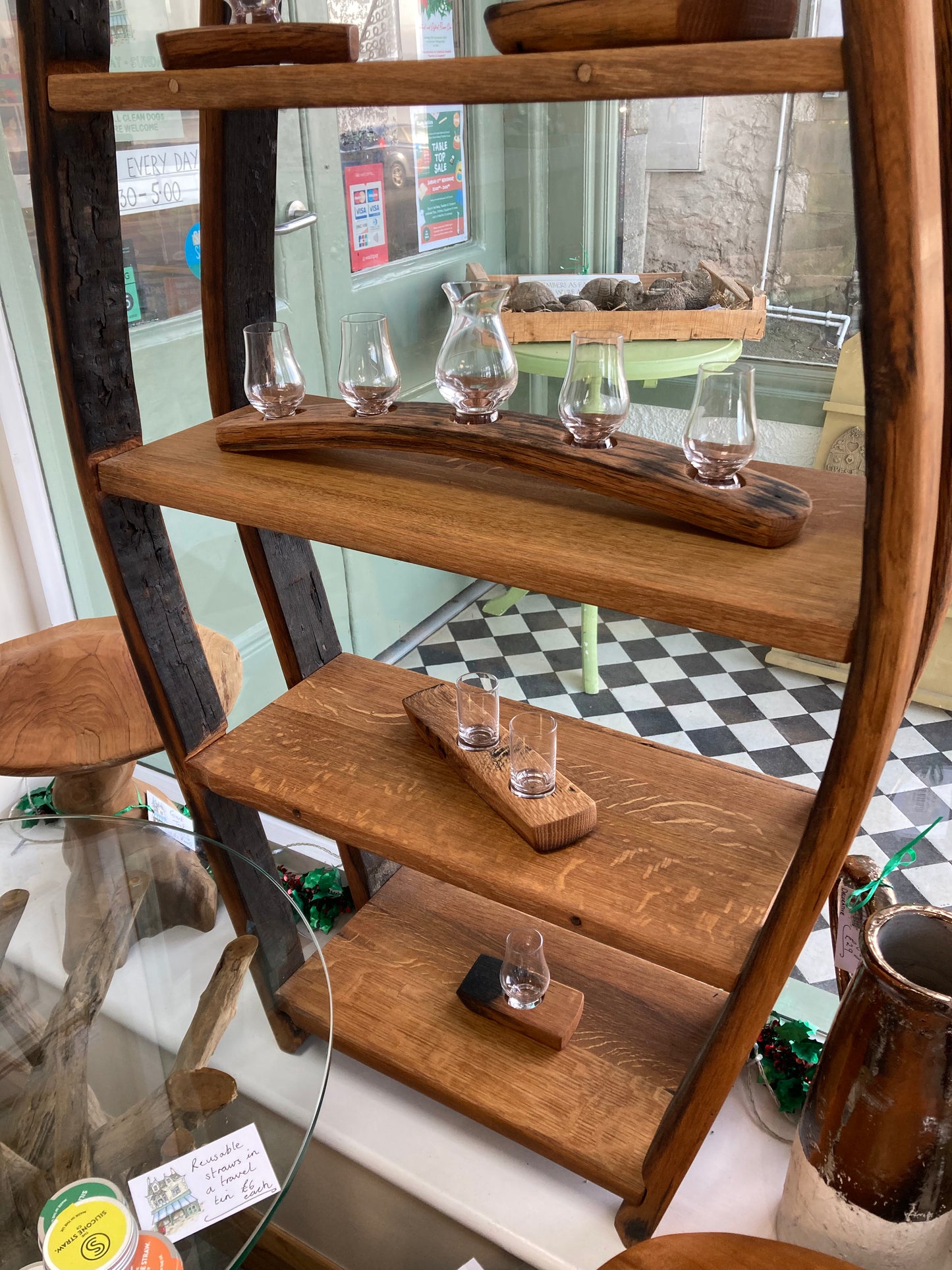 Whisky Barrel Large Bookshelf