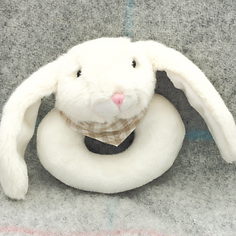 Cream Bunny Plush Rattle