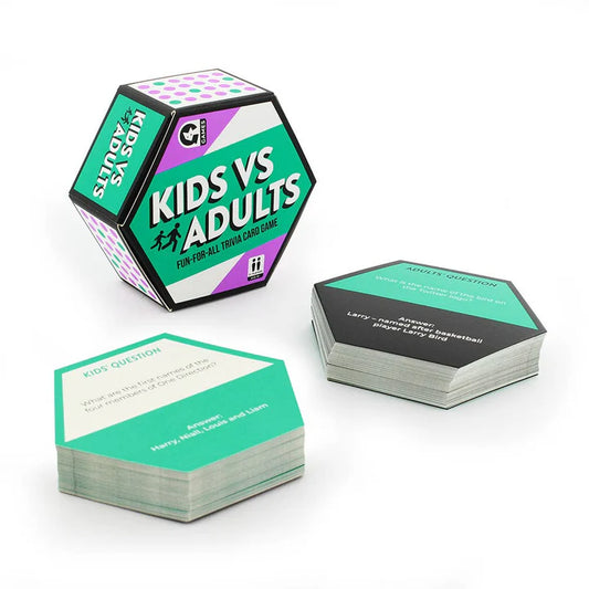 Hexagon Card Games - Kids v Adults