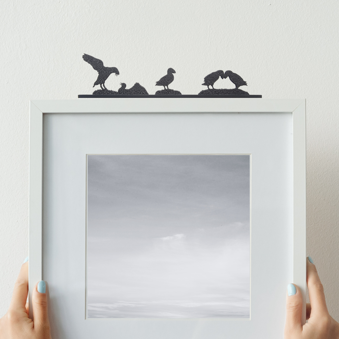 Puffin Family Shadowshapes Topper