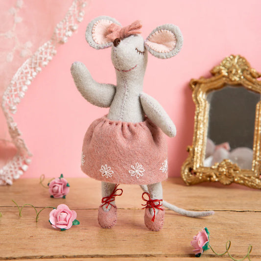 Felt Craft Kit by Corinne Lapierre: Little Miss Mouse Ballet Dancer