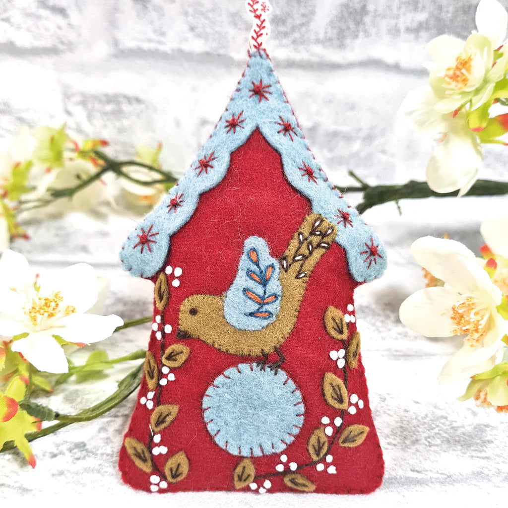Felt Embroidery Folk Birdhouse