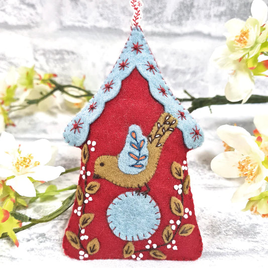 Felt Embroidery Folk Birdhouse