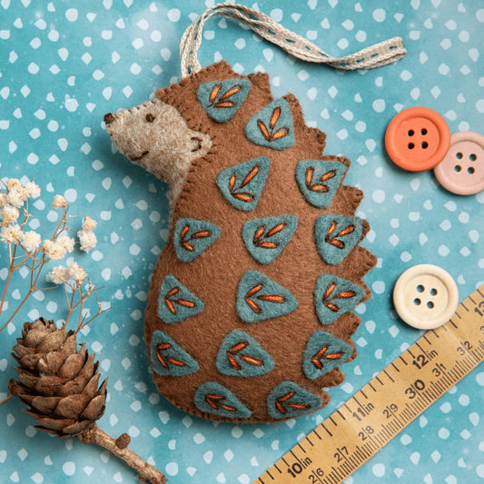 Felt Embroidery Folk Hedgehog
