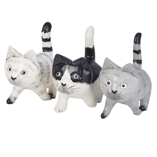 Wooden Standing Cats