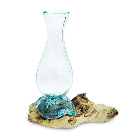 Driftwood with Molten Glass Vase 25cm - The Coast Office