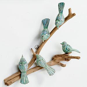 Wooden Bird Hanging - The Coast Office