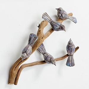 Wooden Bird Hanging - The Coast Office