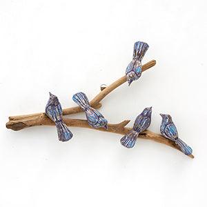 Wooden Bird Hanging - The Coast Office