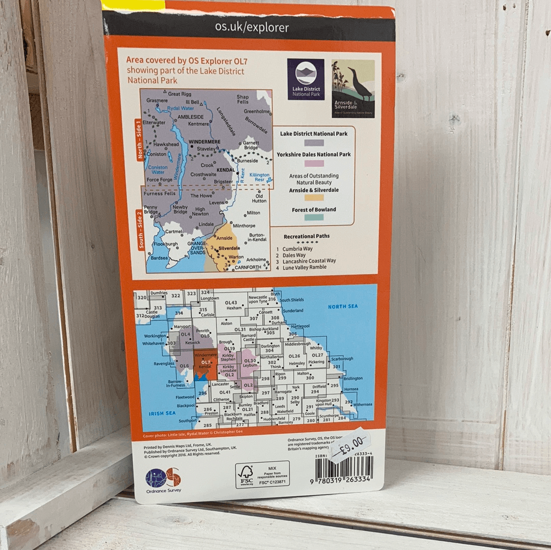 The English Lakes South Eastern Area (OL 7) Explorer Map - The Coast Office