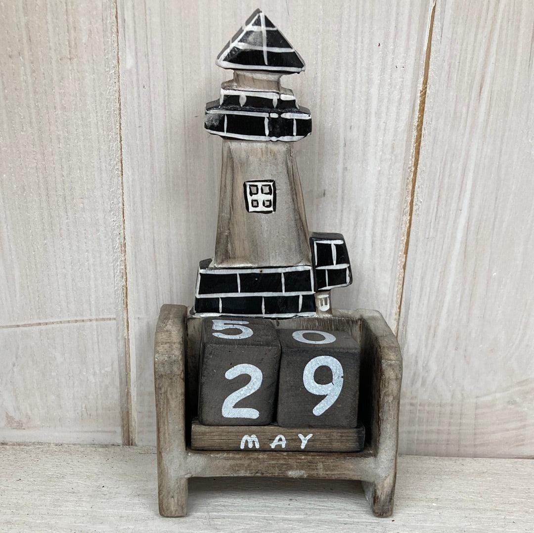 Lighthouse Miniature Perpetual Calendar - The Coast Office