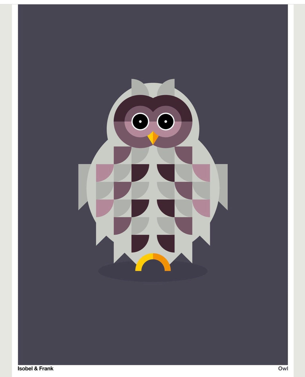 Owl (Framed or Unframed) A4 Print - The Coast Office