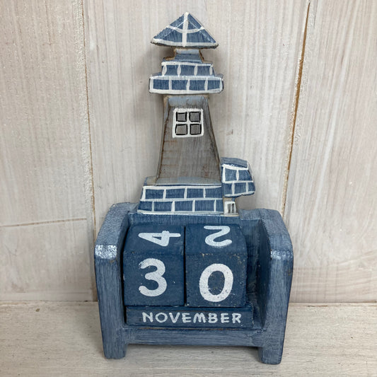 Flat Lighthouse Miniature Perpetual Calendar