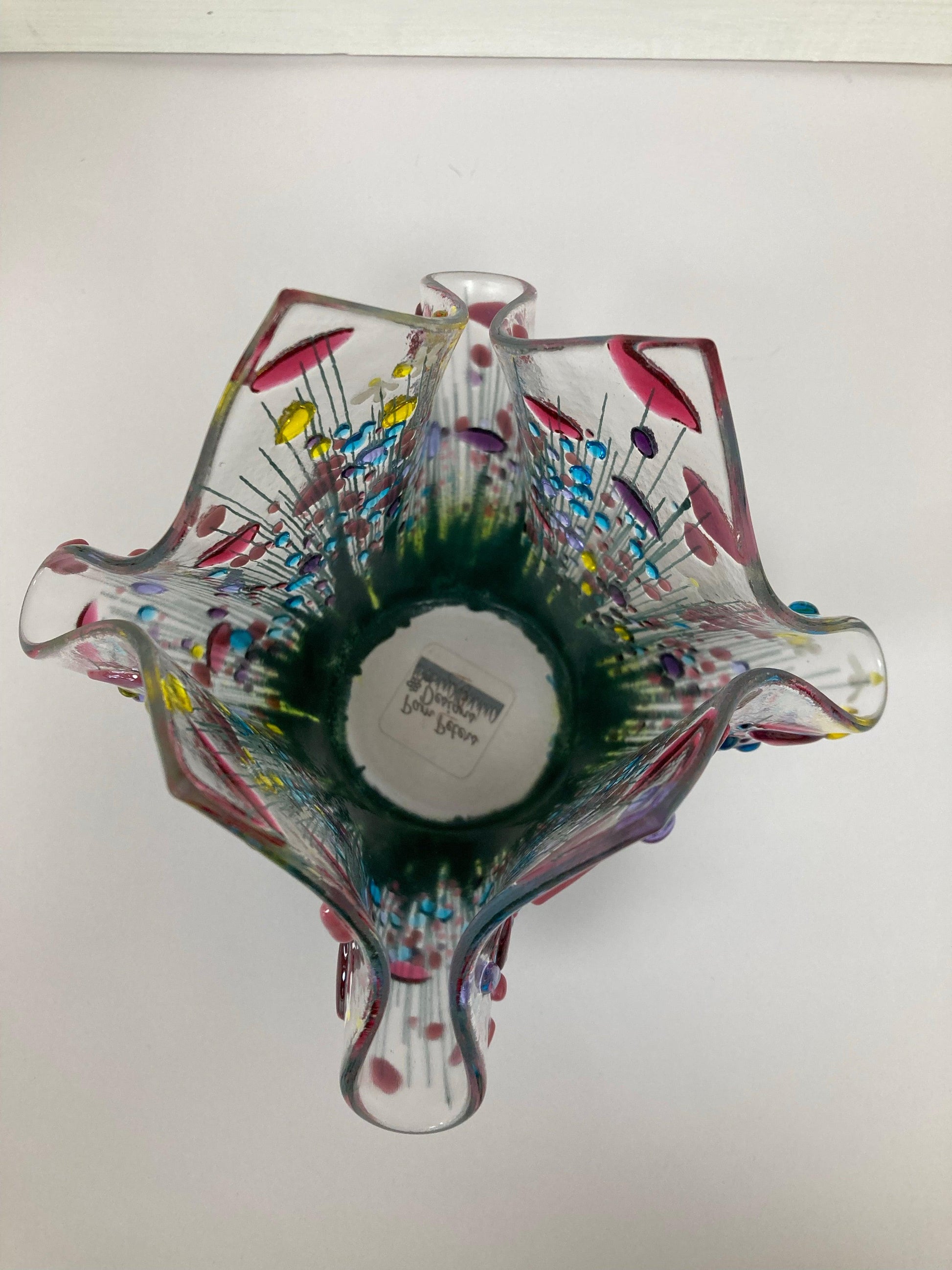 Wildflower Fused Glass Tea light Vases by Pam Peters - The Coast Office