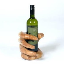 Load image into Gallery viewer, Hand Carved Wooden Wine Bottle Holder - The Coast Office
