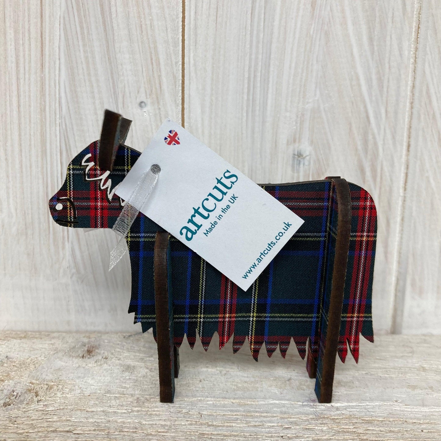 Standing, Wooden 3D Highland Cow - The Coast Office