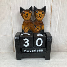 Load image into Gallery viewer, Cat Family Miniature Perpetual Calendar
