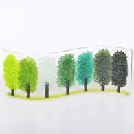 Large Fused Glass Summer Trees Wave - The Coast Office
